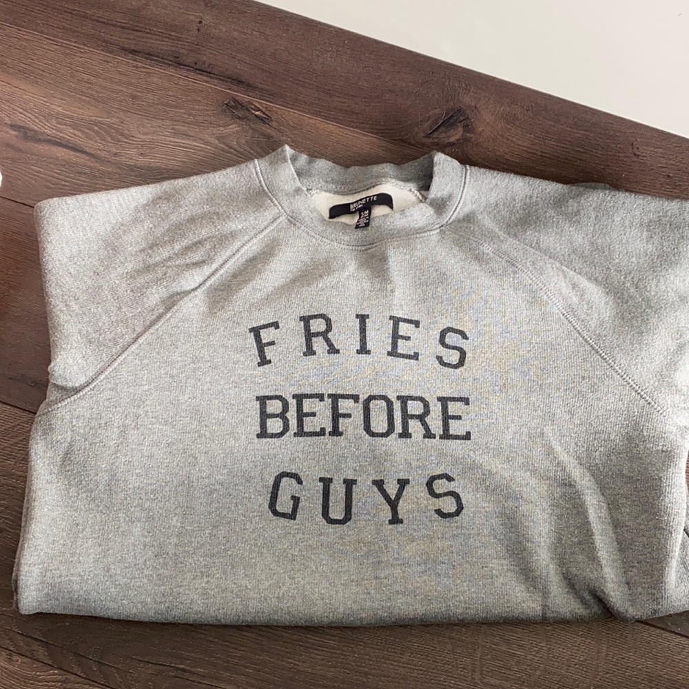 Brunette the Label Fries before guys sweater